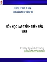 Lập trình web chạy ở phía ClientJavaScript