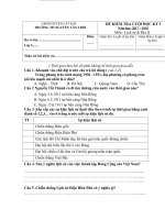 ĐỀ KTHK 1 MÔN LS & ĐL LỚP 5 (Năm học 2017 - 2018)