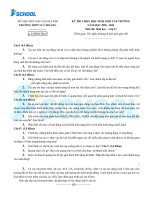 Đề kiểm tra học kỳ môn sinh Chuẩn bị thi HSG 11