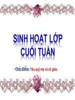 SINH HOẠT LOP TUẦN 26