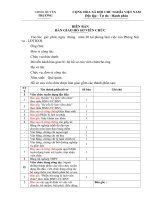 Biên bản bàn giao hồ sơ công nhân viên chức