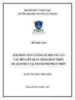 Giải pháp tăng cường sự hợp tác của các bên liên quan nhằm phát triển du lịch Mice tại Thành phố Phan Thiết.pdf