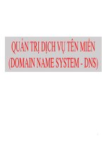 Dịch vụ DNS trong quản trị mạng
