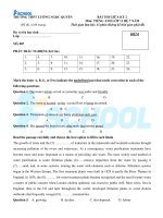 Đề kiểm tra giữ kỳ môn tiếng anh trường De thi giua hoc ky 2 mon tieng anh 93b4bcf440