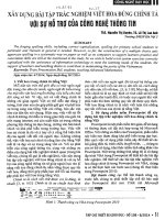 Xây dựng bài tập trăc nghiệm viết hoa đúng chính tả với sự hỗ trợ của công nghệ thông tin