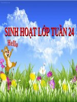 SINH HOẠT LOP TUẦN 24