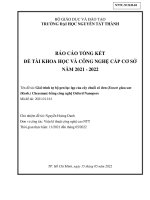 Giải trình tự bộ gen lục lạp của cây chuối cô đơn (ensete glaucum (roxb.) cheesman) bằng công nghệ oxford nanopore.pdf
