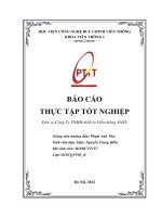 BÁO CÁO THỰC TẬP TỐT NGHIỆP Đơn vị Công Ty TNHH thiết bị Viễn thông ANSV