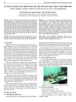 SỬ DỤNG ÁNH SÁNG NHÌN THẤY ĐỂ TRUYỀN DỮ LIỆU THAY CHO SÓNG RF