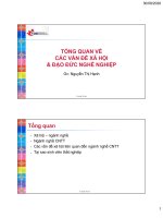 Những vấn đề đạo đức và nghề nghiệp xã hội  Tổng Quan