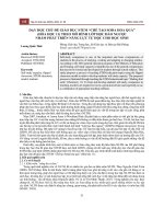 Dạy học chủ đề giáo dục stem “chế tạo soda hoa quả” (hóa học 11) theo mô hình lớp học đảo ngược nhằm phát triển năng lực tự học cho học sinh