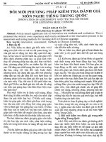 Đổi mới phương pháp kiểm tra đánh giá môn nghe tiếng trung QUốc