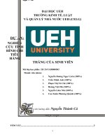 đề tài nghiên cứu về Tình hình chi tiêu hàng tháng của sinh viên