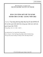 Ứng dụng phương pháp đáp ứng bề mặt (RSM) để tối ưu hóa quá trình dịch hóa trong quy trình sản xuất sữa gạo từ gạo tấm VD20.pdf