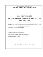Tối ưu điều kiện biểu hiện AA9 polysaccharide Monooxygenase tái tổ hợp trong hệ thống escherichia coli.pdf