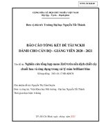 Nghiên cứu tổng hợp vật liệu nano ZnO trên nền dịch chiết cây chuối hoa và ứng dụng trong xử lý màu brilliant blue.pdf