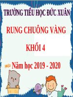 lop 4 : Toán: Rung chuông vàng