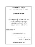 Nâng cao chất lượng đào tạo nguồn nhân lực du lịch tại khách sạn Hoàn Cầu Thành phố Hồ Chí Minh.pdf