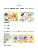 tieng anh lop 3 unit 2 lesson 1 trang 16 17 ket noi tri thuc