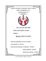 BÀI TẬP LỚN MÔN HỌC TÍNH TOÁN ĐỘNG CƠ ĐỐT TRONG ĐỀ TÀI FORD ECOSPORT