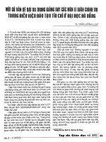 Một số vấn đề đặt ra trong giảng dạy các môn lí luận chính trị trong điều kiện đào tạo tín chỉ ở đại học đà nẵng