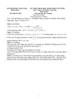 ĐÁP ÁN HSG BÌNH DƯƠNG 2021-2022