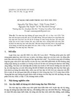 Sử dụng trò chơi trong dạy học hóa học