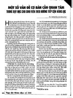 Một số vấn đề cơ bản cần quan tâm trong dạy học cho sinh viên theo hướng tiếp cận năng lực