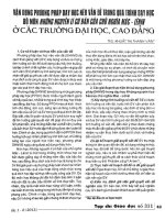 Vận dụng phương pháp dạy học nêu vấn đề trong quá trình dạy học bộ môn những nguyên lí cơ bản của chủ nghĩa mác   lê nin ở các trường đại học, cao đẳng