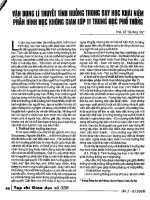 Vận dụng lý thuyết tình huống trong dạy học khái niệm phần hình học không gian lớp 11 trung học phổ thông