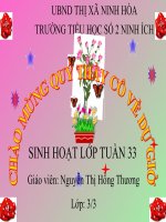 Sinh Hoạt lớp theo chủ điểm Bác Hồ kính yêu