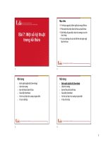 Bai 07   Một số kĩ thuật trong kế thừa