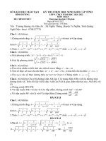 ĐÁP ÁN HSG BÌNH ĐỊNH 2021-2022