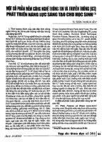 Một số phần mềm công nghệ thông tin và truyền thông (ICT) phát triển năng lực sáng tạo cho học sinh