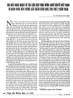 Vài nét khái quát về tài liệu dạy học môn ngữ văn ở việt nam từ năm 1945 đến trước cải cách giáo dục lần thứ 2 năm 1956