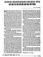 Giải pháp phát triển đội ngũ cán bộ quản lí phòng giáo dục   đào tạo đáp ứng yêu cầu đổi mới giáo dục phổ thông