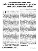 Phẩm chất nghề nghiệp và định hướng đào tạo giáo viên đáp ứng yêu cầu đổi mới giáo dục phổ thông