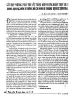 Kết hợp phương pháp thuyết trình với phương pháp trực quan trong dạy học môn tư tưởng hồ chí minh ở trường đại học đồng nai