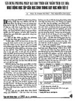 Vận dụng phương pháp dạy học theo góc nhằm tích cực hoá hoạt động học tập của học sinh trong dạy học môn vật lí