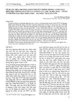 Tích cực hóa phương pháp thuyết trình trong giảng dạy môn học những nguyên lý cơ bản của chủ nghĩa mác   lênin ở trường đại học khoa học   đại học thái nguyên