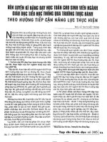 Rèn luyện kĩ năng dạy học toán cho sinh viên ngành giáo dục tiểu học thông qua trường thực hành theo hướng tiếp cận năng lực thực hiện