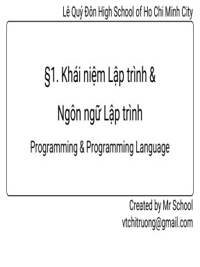 G11 unit 01 programming and programming language