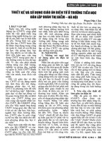 Thiết kế và sử dụng giáo án điện tử ở trường tiểu học dân lập đoàn thị điểm hà nội