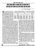 Thực trạng quản lí nguồn lực tài chính đầu tư cho giáo dục trung học phổ thông tỉnh hoà bình