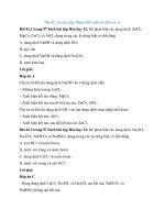 Giải SBT hóa 12 bài 42 luyện tập nhận biết một số chất vô cơ