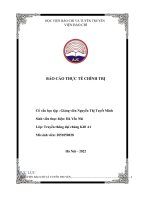 báo cáo thực tế chính trị Truyền thông đại chúng