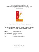 ĐỒ ÁN CHUYÊN NGÀNH QUẢN LÝ CHẤT LƯỢNG  ĐỀ TÀI NGHIÊN CỨU XU HƯỚNG SỬ DỤNG VÀ LỰA CHỌN SẢN PHẨM CÀ PHÊ LON CỦA NGƯỜI TIÊU DÙNG VIỆT TỪ 15 TUỔI