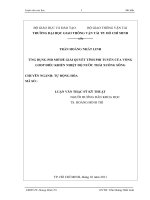 Luận văn thạc sĩ ứng dụng PID mờ để giải quyết tính phi tuyến của vòng loop điều khiển nhiệt độ nước thải xuống sông