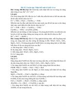 Giải hóa 12 bài 42 luyện tập nhận biết một số chất vô cơ