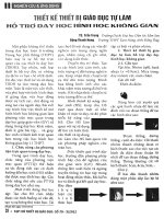 Thiết kế thiết bị giáo dục tự làm hỗ trợ dạy học hình học không gian